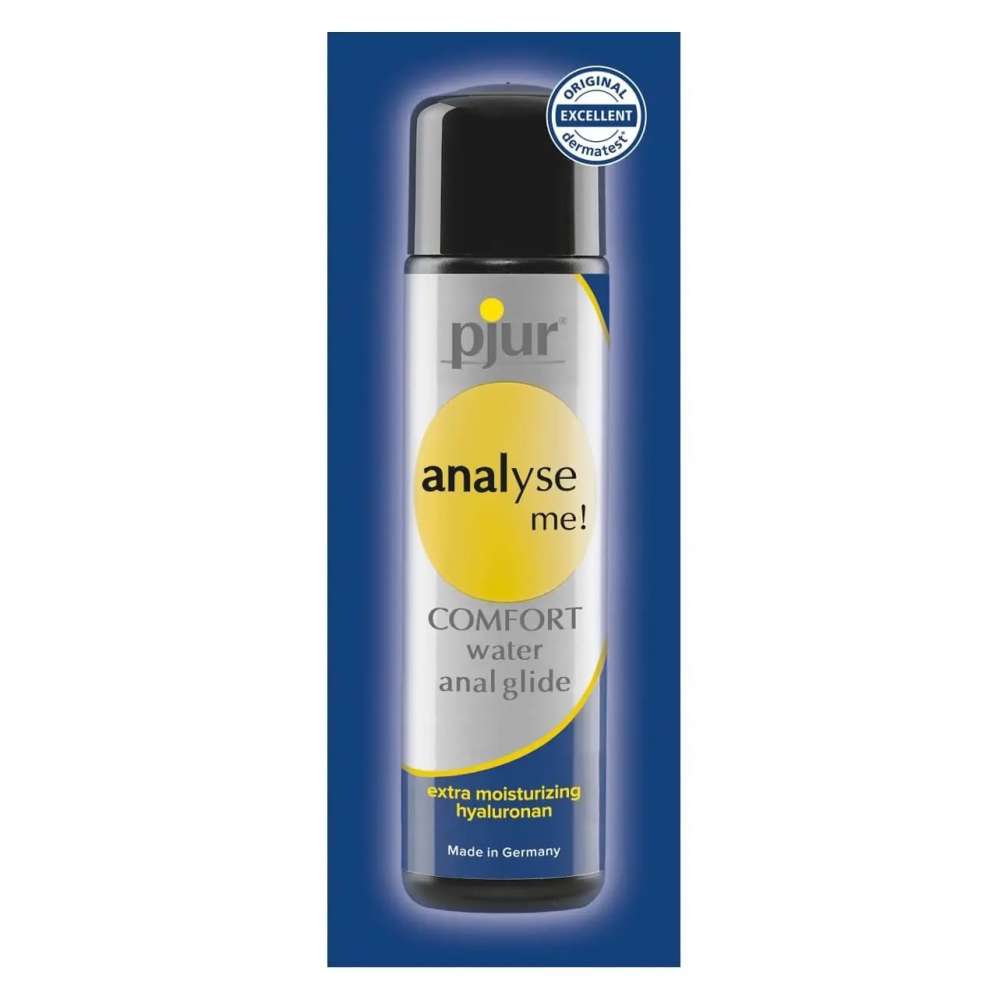 Анальний лубрикант на водній основі — pjur analyse me! Comfort glide, 2 ml, фото 1
