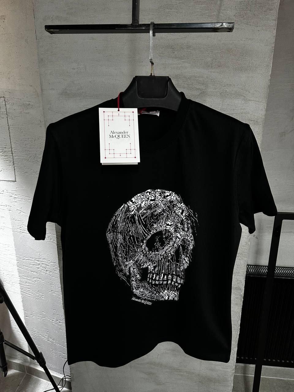 Чоловіча футболка Alexander McQueen CK7246 чорна