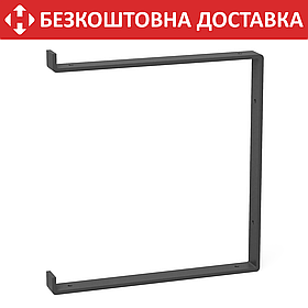 Кронштейн для полиці з металу 312×30mm, H=340mm