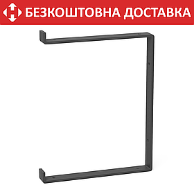 Кронштейн для полиці з металу 262×30mm, H=340mm