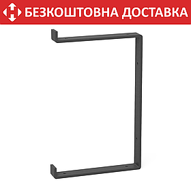 Кронштейн для полиці з металу 212×30mm, H=340mm