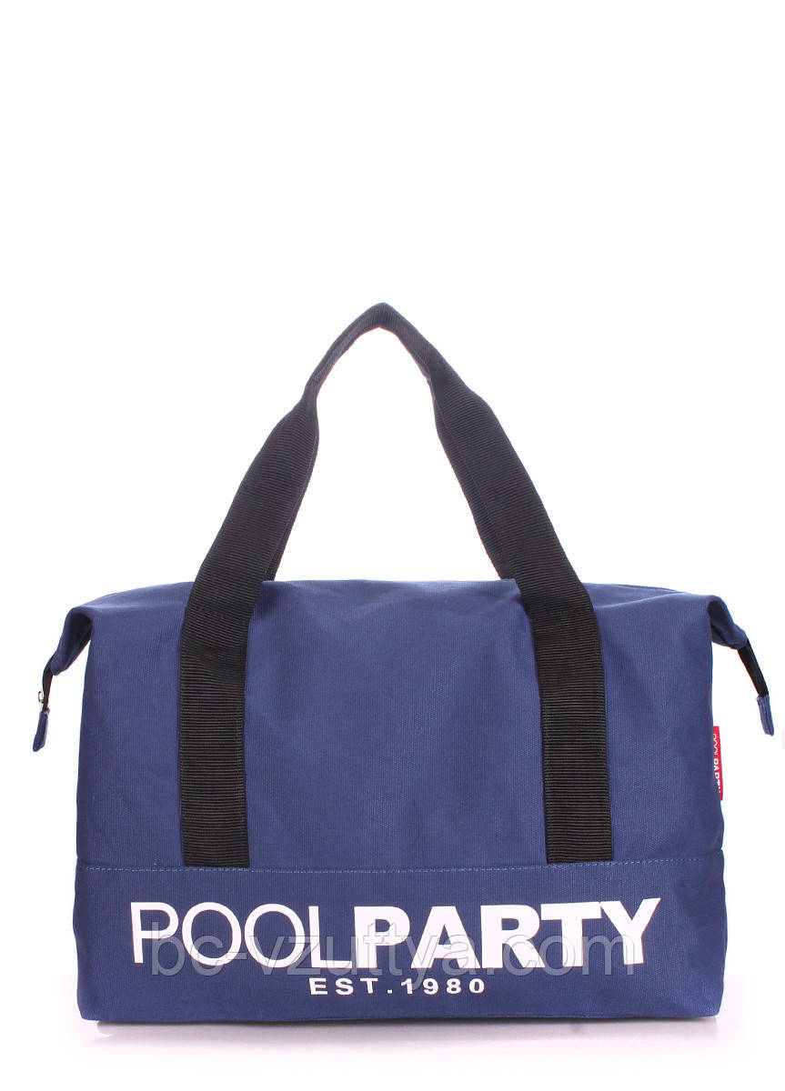 Бавовняна сумка POOLPARTY Universal синя