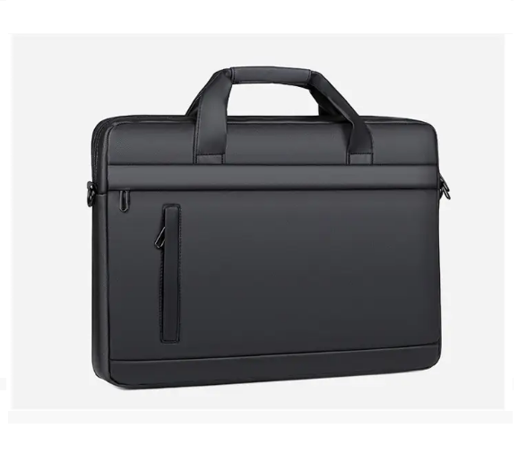 Сумка для ноутбука чорна 15,6 дюйма з плечовим ременем, фото 1