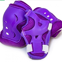 Дитячі Ролики в комплекті із захистом і шоломом "Happy Monday Violet 2741572-M" р34-37 з колесами що світяться., фото 5