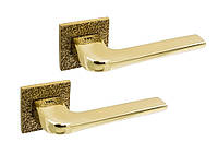 Дверные ручки TUPAI 4007Q 5S/T3-33 золото полированное (для входных и межкомнатных дверей)