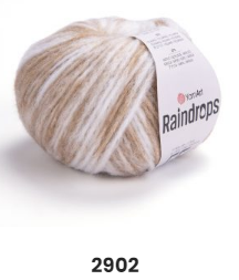 Нитки пряжа для в"язання напівовна RAIN DROPS YarnArt Рейн Дропс ЯрнАрт № 2902, фото 1