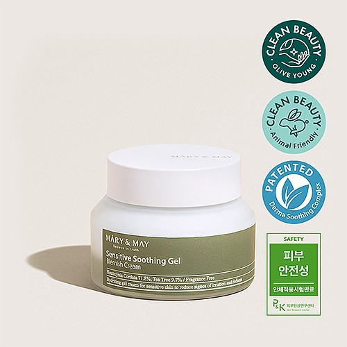 Заспокійливий крем-гель для проблемної шкіри обличчя Mary & May Sensitive Soothing Gel, 70г, фото 1