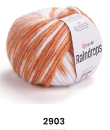 Нитки пряжа для в"язання напівовна RAIN DROPS YarnArt Рейн Дропс ЯрнАрт № 2903, фото 1