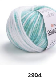 Нитки пряжа для в"язання напівовна RAIN DROPS YarnArt Рейн Дропс ЯрнАрт № 2904, фото 1