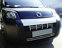 Накладки на решетку (15 частей, нерж.) OmsaLine - Итальянская нержавейка для Fiat Fiorino/Qubo 2008-2023 гг от