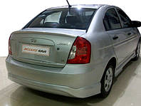 Задняя нижняя юбка (под покраску) для Hyundai Accent 2006-2010 гг от RS AUTOHOUSE