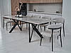 Керамічний стіл Тео TML-895 б'янко карарра + чорний, фото 4