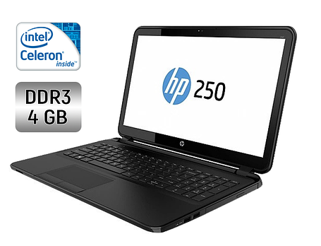 Ноутбук HP 250 G5/ 15.6" (1366x768)/ Celeron N3060/ 4 GB RAM/ 128 GB SSD/ HD 400, фото 1
