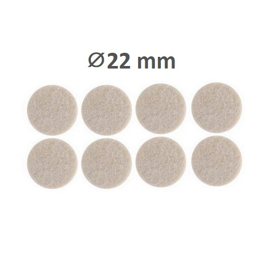 Самоклейні накладки від подряпин для меблів, ніжок стільців, столів Круг D = 22 мм (8 в 1)
