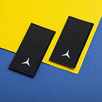 Шеврон на липучці погон звання ДСНС Молодший сержант 5х10 см вишитий патч нашивка, фото 3