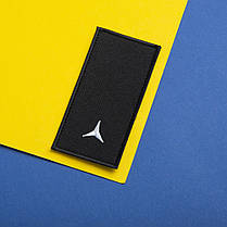 Шеврон на липучці погон звання ДСНС Молодший сержант 5х10 см вишитий патч нашивка, фото 4