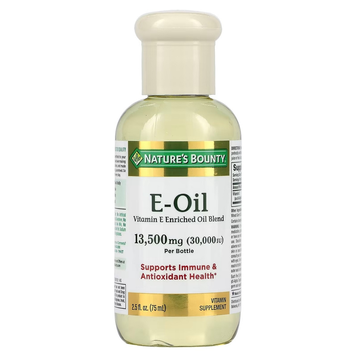 Рідкий вітамін E, 30000 МО, Vitamin E-Oil, Nature's Bounty, 74 мл