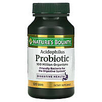 Пробиотик с ацидофильными лактобактериями, Acidophilus Probiotic, Nature's Bounty, 120 таблеток