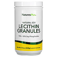 Соєвий лецитин у Гранулах, Natural Soy Lecithin Granules, Natures Plus, 340 г