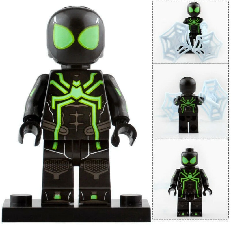 Фигурка Человек Паук для лего (Минифигурка Spider-Man Костюм Stealth ...