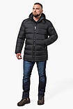 Зимова чорна чоловіча курточка з капюшоном модель 63901 50 (L), фото 2
