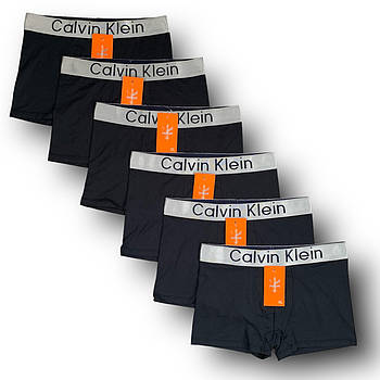 Труси чоловічі боксери бавовна Calvin Klein 17 Silver, темно-сині, розмір L (46-48), 013073