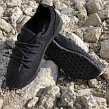 Чоловічі кросівки сітка 40 розмір. Літні кросівки, чоловічі кросівки чорні. Модель 97234. JZ-297 Колір: чорний, фото 10