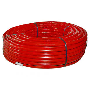 Труба металопластикова в ізоляції Mixal Valsir 16х2.0 мм (бухта 100 м) червона