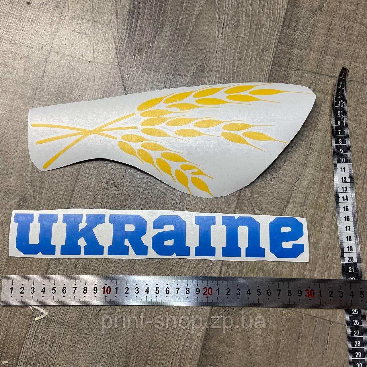 Наліпка на авто аплікація "Колоски " 30 см