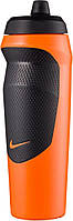 Бутылка для воды Nike HYPERSPORT BOTTLE 20 OZ 600 ml черно-оранжевая N.100.0717.899.20