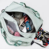 Спортивна сумка для спортзалу жіноча з довгою ручкою Boyatu зелений (GS-125440), фото 6