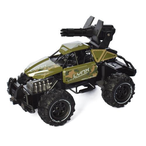 Дитяча іграшкова машинка Джип з пультом керування та кулеметом який стріляє кулями SL-245A-46, фото 1