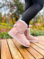 Женские ботинки UGG Mini Bailey Bow Dusk сапоги, угги зимние