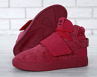 Женские кроссовки Adidas Tubular Invader Red без меха