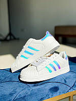 Женские кроссовки Adidas Superstar White Colors