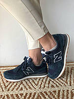 Женские кроссовки New Balance 574 Dark Blue