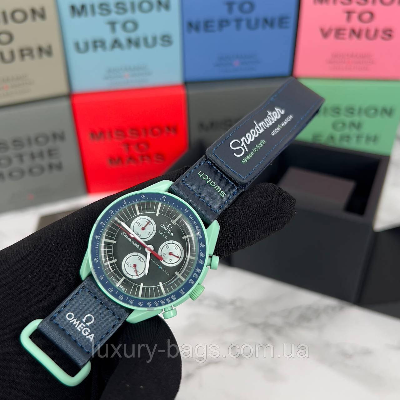 Наручний годинник OMEGA Speedmaster Swatch Moonwatch Mission to Earth