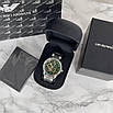 Годинник наручний Emporio Armani AR-5905 Balck-Gold-Black Silicone, фото 6