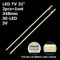 LED подсветка TV 32" 348mm 3V 74.32T41.001-0-DX T32-30-L T32-30-R 124SLB KDL-32W700 KDL-32W705 2шт.