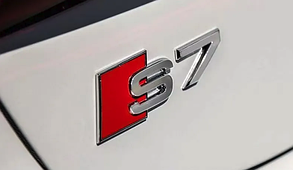Емблема наліпка S7 AUDI (Ауді) - Хром 100х36 мм, фото 3