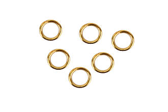 Колічки з'єднувальні, корисні,золото, 4х0,7, 50 г/280 шт.