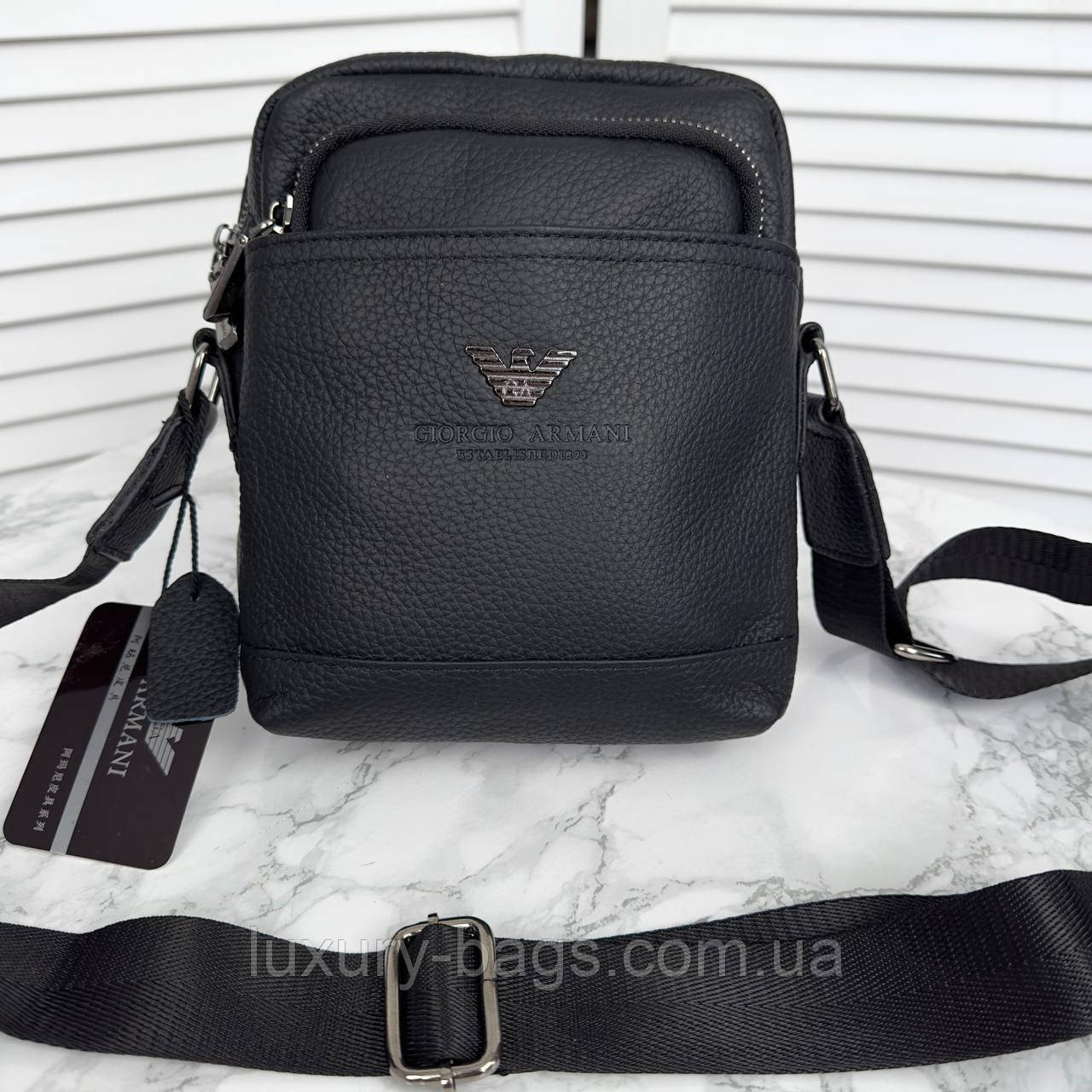 Чоловіча шкіряна сумка Giorgio Armani