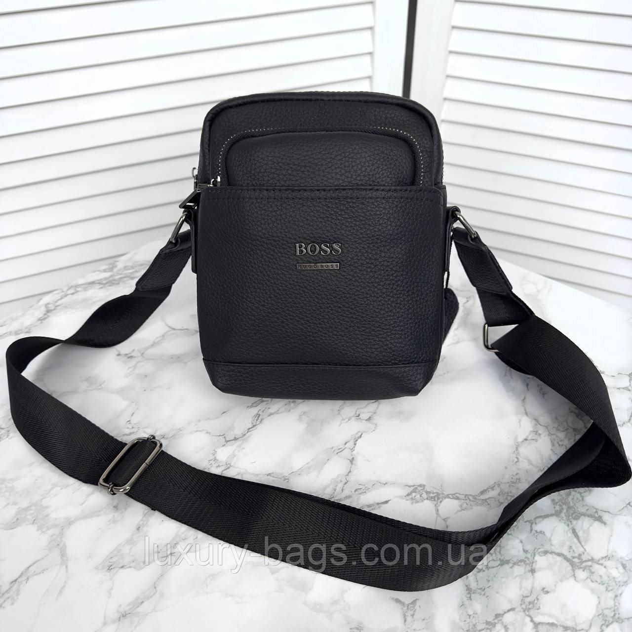 Чоловіча сумка зі шкіри Hugo Boss