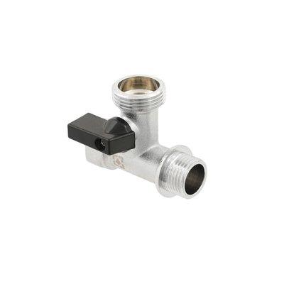 Кран угловой Raftec 1/2х3/4х1/2" с шаровым запорным элементом