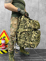 Армейский рюкзак пиксель тактическое снаряжение, Военная экипировка штурмовой рюкзак на 55л