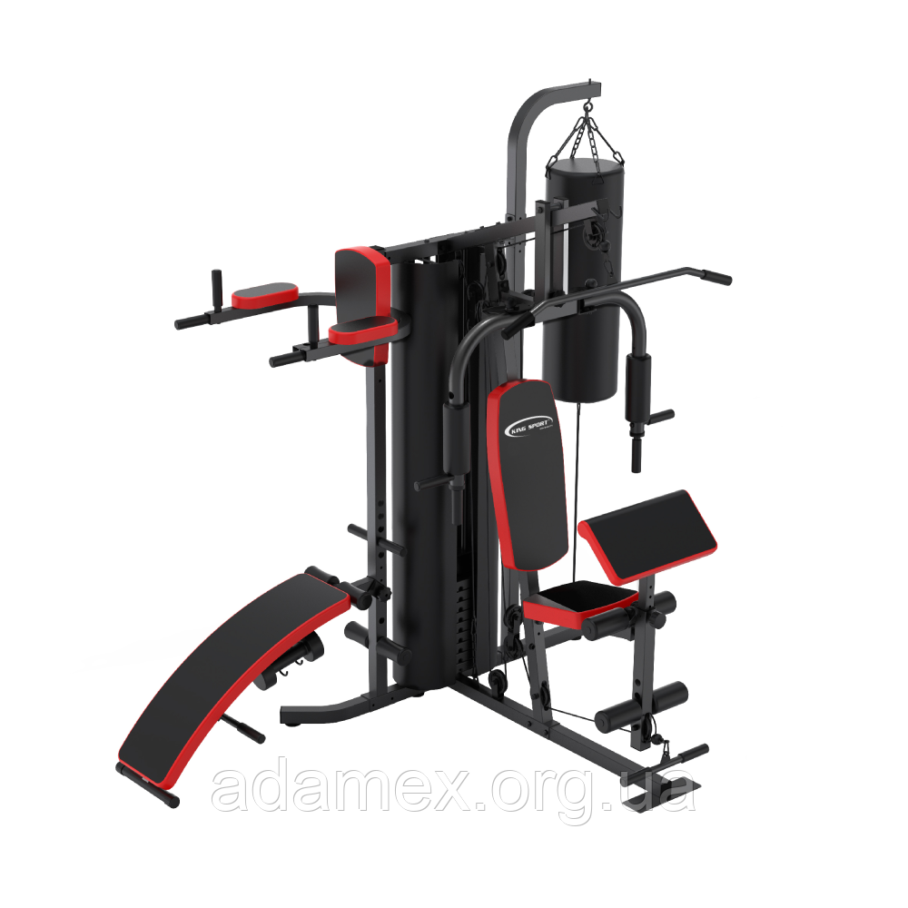 Силова станція, тренажер King Sport KS4702 + Боксерський мішок