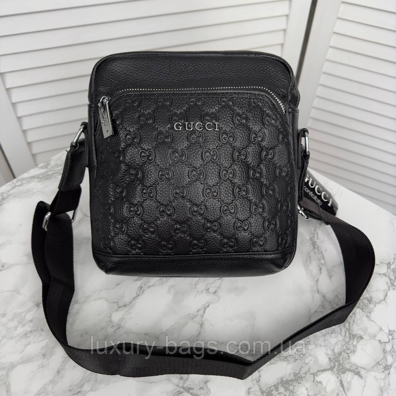 Чоловіча шкіряна сумка Gucci