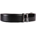 Чоловічий ремінь з натуральної шкіри під штани 301141 чорний, фото 2