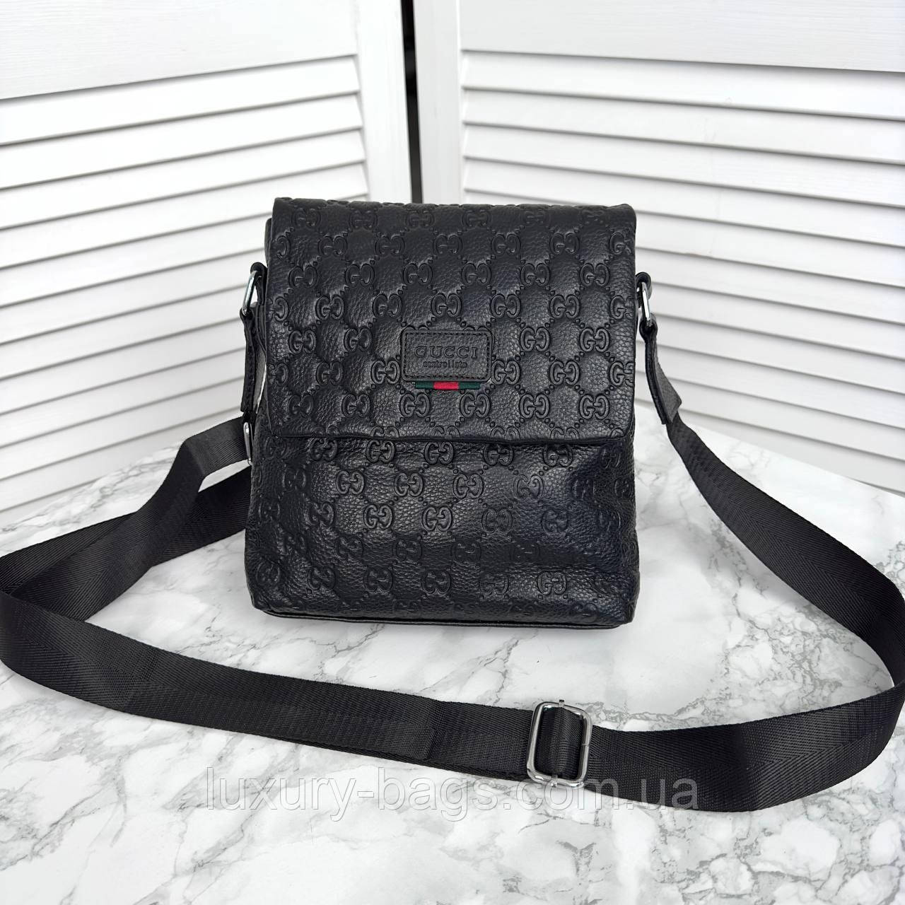 Чоловіча шкіряна сумка Gucci