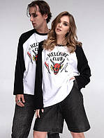 Футболка Hellfire Club. Дуже дивні справи. Крутий подарунок. Лонгслів